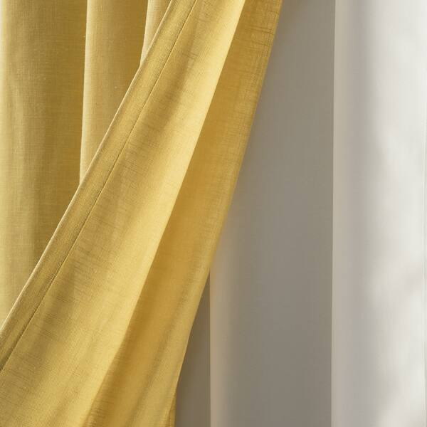 Shop Aurora Home Mix Match Linen Blend And White Blackout 4