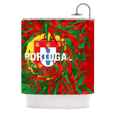 KESS InHouse Danny Ivan "Portugal" World Cup Shower Curtain (69x70) - Multi - 69 x 70