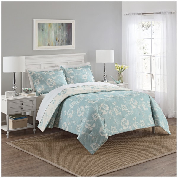 Marble Hill Bonita Reversible 100% cotton 3-Piece Comforter Set