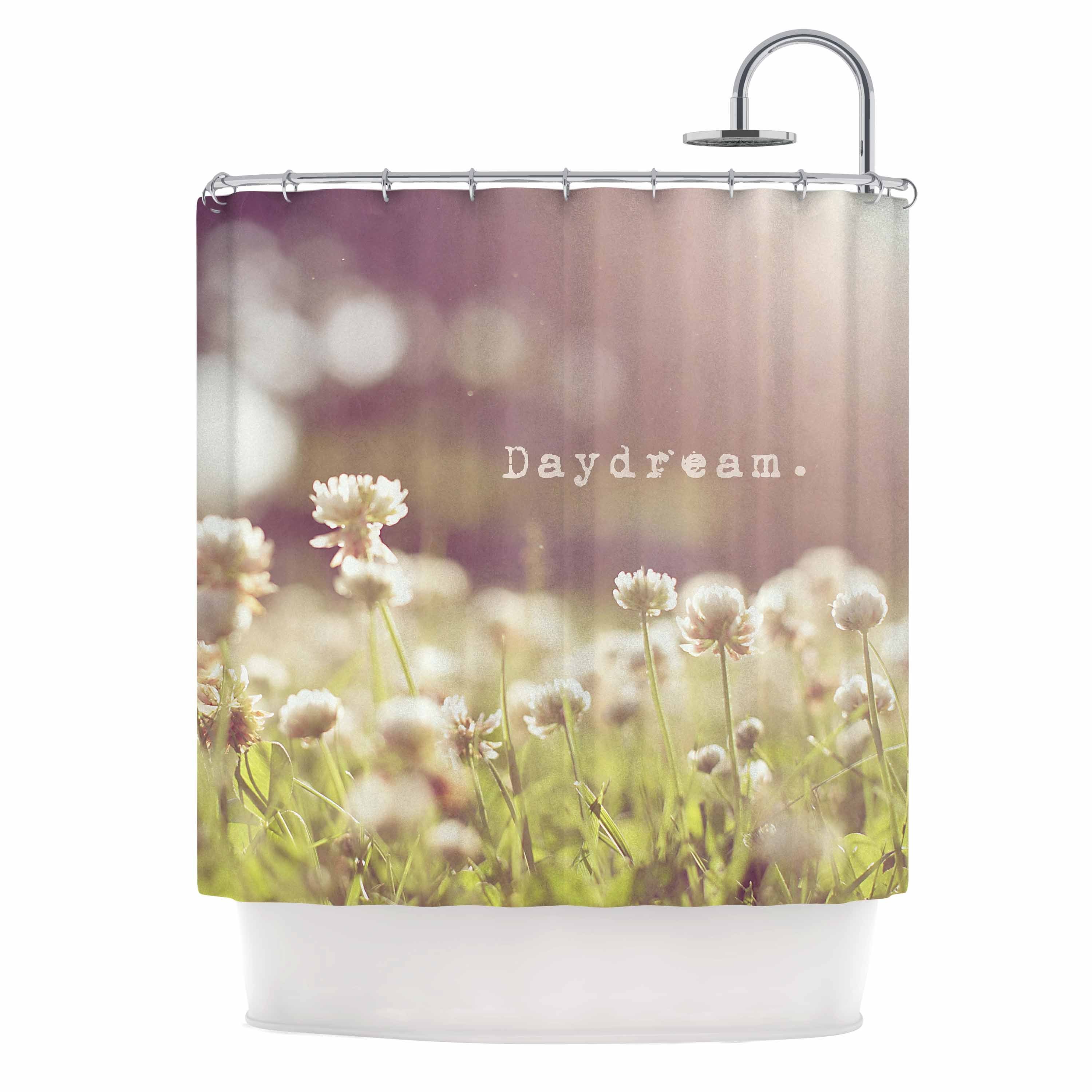 KESS InHouse Angie Turner "Daydream" Floral Green Shower Curtain (69x70) - Multi - 69 x 70