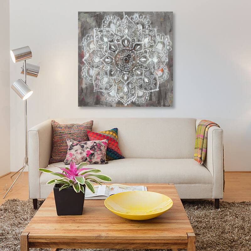 The Curated Nomad 'Mandala in Neutral II' by Danhui Nai Canvas Print