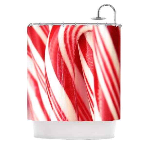 Kess Inhouse Beth Engel The Painted Forest Candy Cane Shower Kess Inhouse Beth Engel The Painted Forest Candy Cane Shower Curtain 69x70