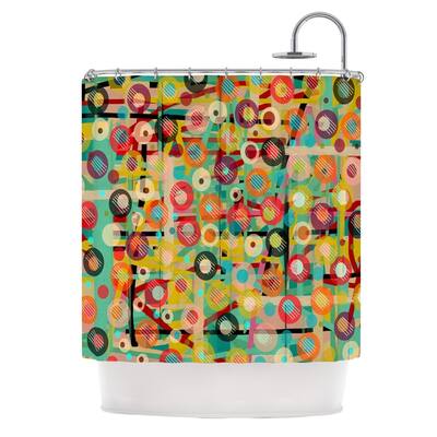 KESS InHouse Bri Buckley "Gift Wrapped" Crazy Abstract Shower Curtain (69x70) - 69" x 70"