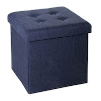 Porch & Den Dawn Foldable Tufted Storage Ottoman