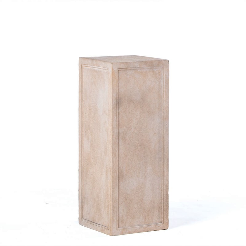 Alfresco Home Tall Contadina Pedestal, Tallow Finish