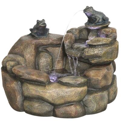 Alfresco Home Rana Multicolor Polyresin Outdoor Fountain