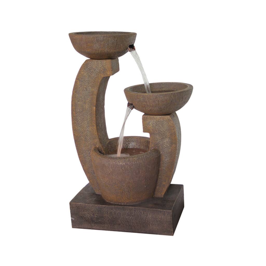 Alfresco Home Cascade Resin Outdoor Fountain