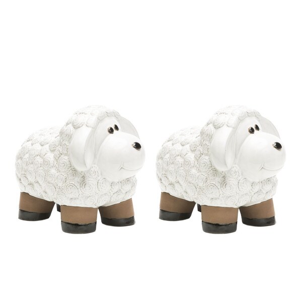 Alfresco Home Medium Ceramic Lamb- Lace White. Opens flyout.