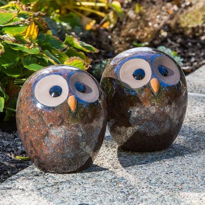 Alfresco Home Small Ceramic Owl