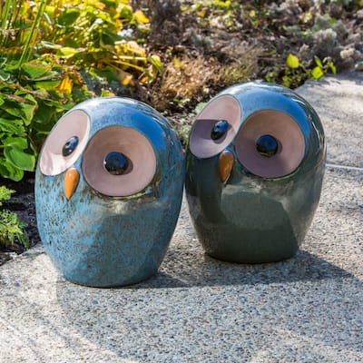 Alfresco Home Large Ceramic Owl