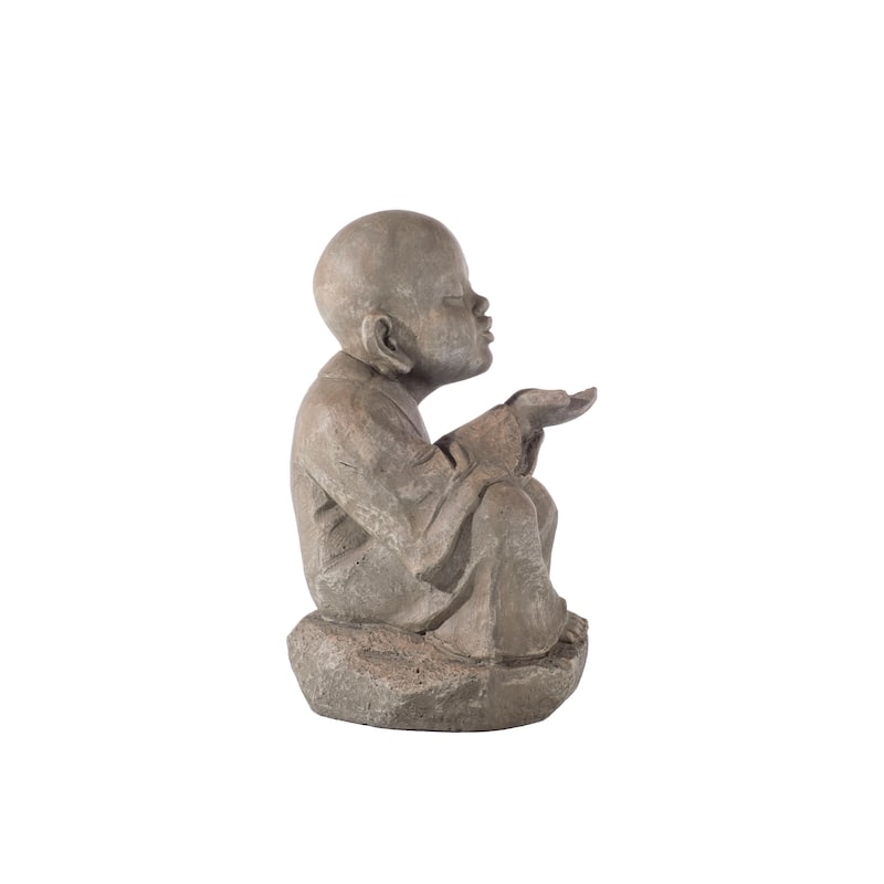 Alfresco Home Wishing Buddha Garden Statue