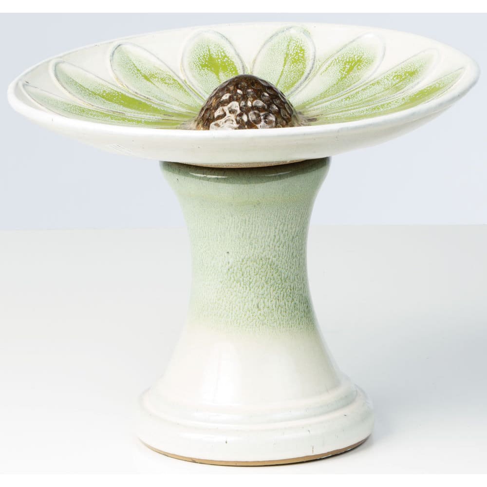Alfresco Home Daisy Birdbath - Green