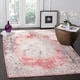 preview thumbnail 1 of 5, Safavieh Bristol Bohemian Pink/ Grey Polyester Area Rug - 8' x 10'