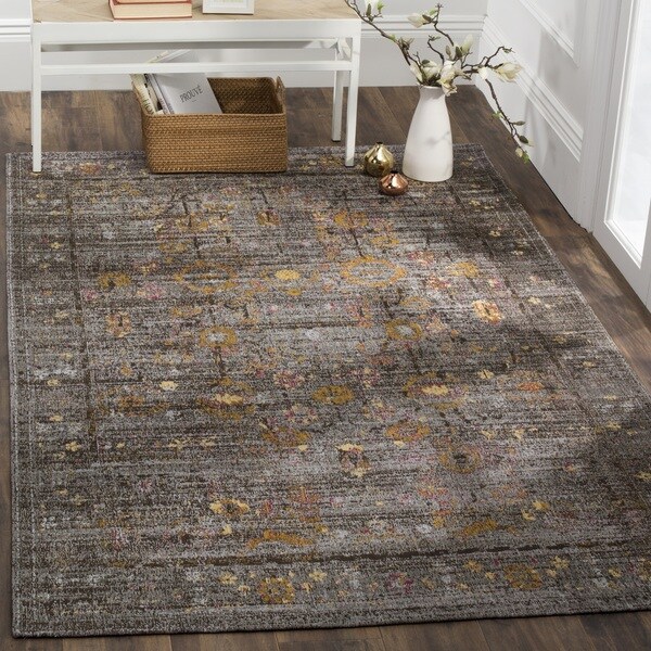 Safavieh Clic Vintage Grey Gold Cotton Distressed Area Rug 8 Safavieh Clic Vintage Grey Gold Cotton Distressed Area Rug 8 X27