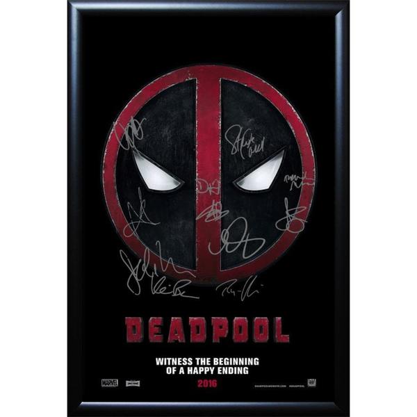Cast-signed Deadpool Movie Poster