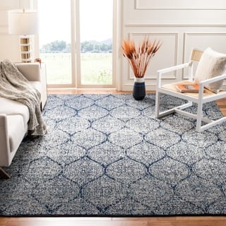 10 X 14 Glam Area Rugs Online At Our Best Safavieh Madison Vintage Boho Glam Navy Silver Area Rug 10 X 14