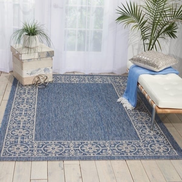 Nourison Garden Party Bordered Indoor/Outdoor Area Rug