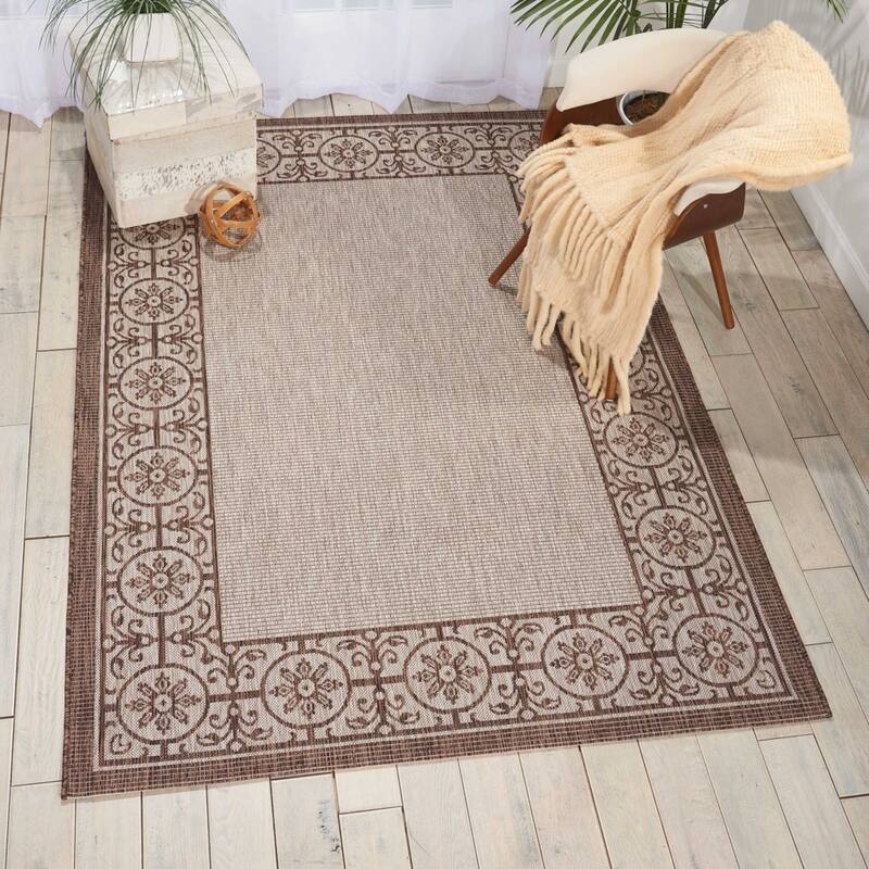 Nourison Garden Party Bordered Indoor/Outdoor Area Rug