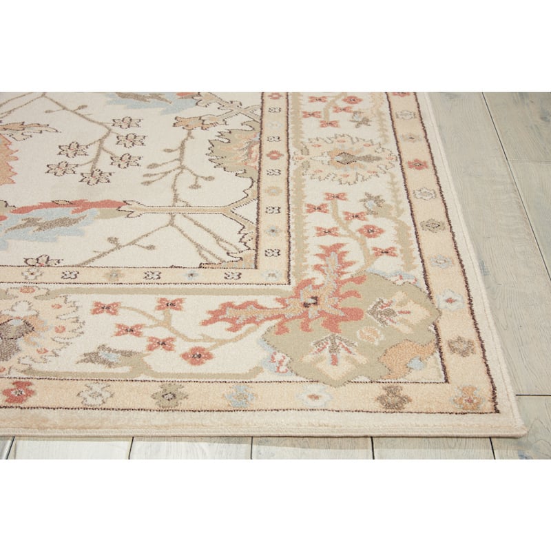 Nourison Walden Traditional Persian Floral Bordered Area Rug