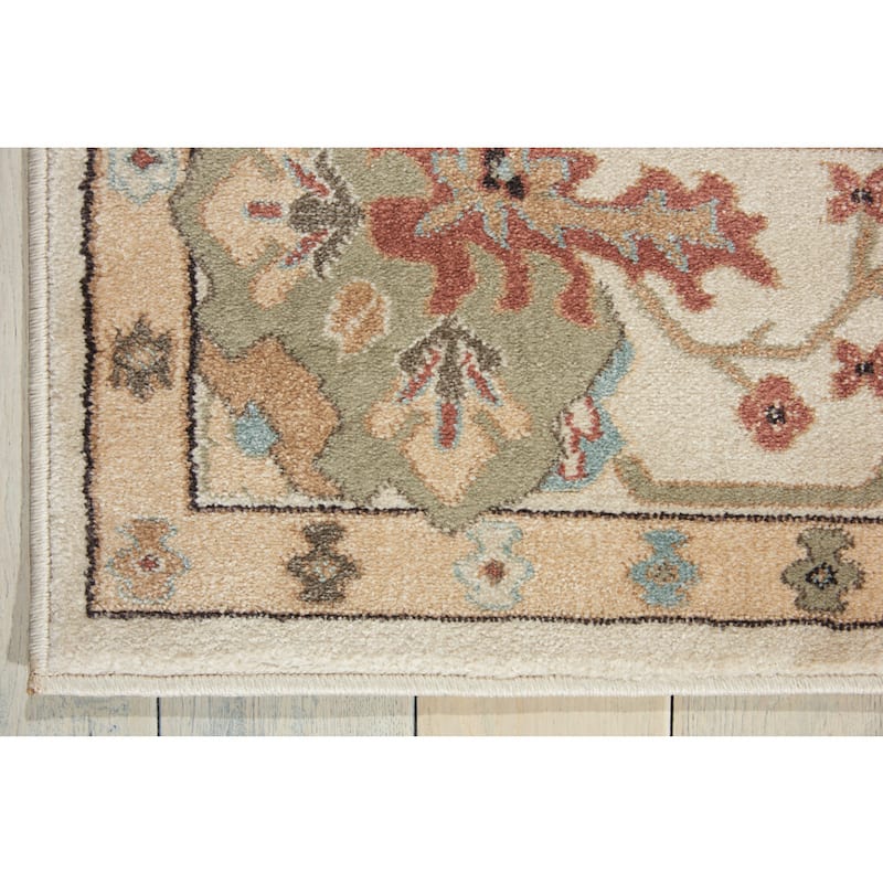 Nourison Walden Traditional Persian Floral Bordered Area Rug