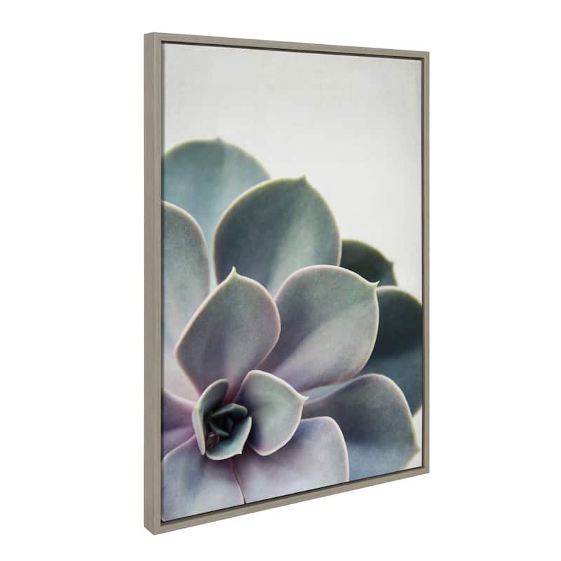 Sylvie Succulent Gold Framed Canvas Wall Art by F2 Images