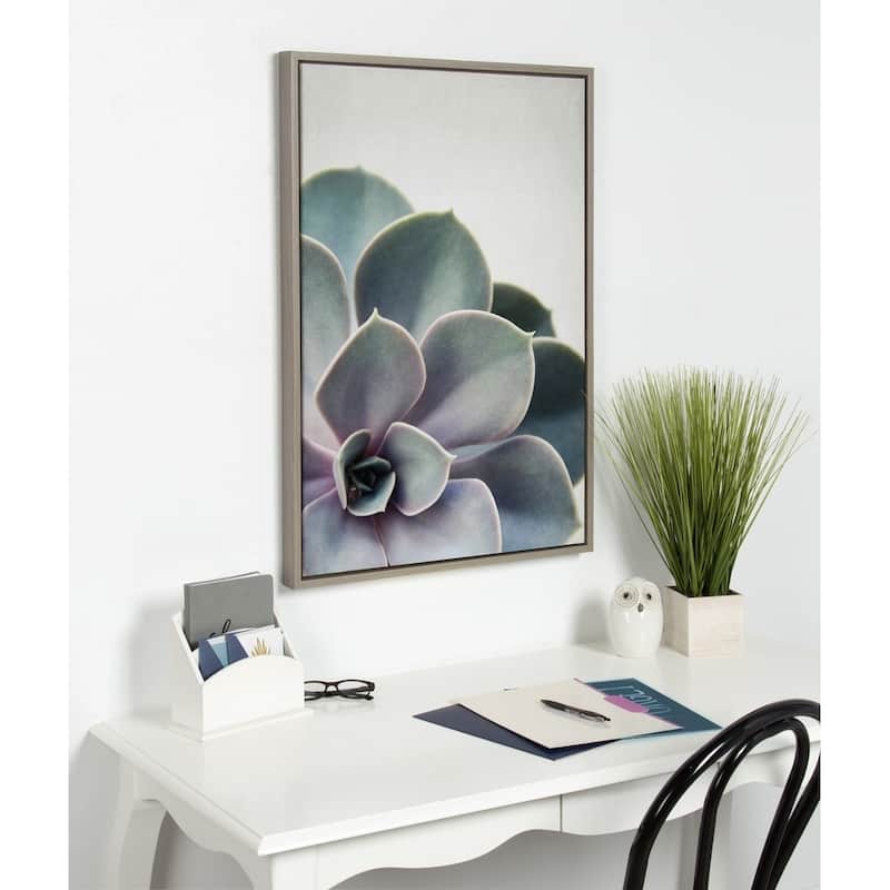 Sylvie Succulent Gold Framed Canvas Wall Art by F2 Images