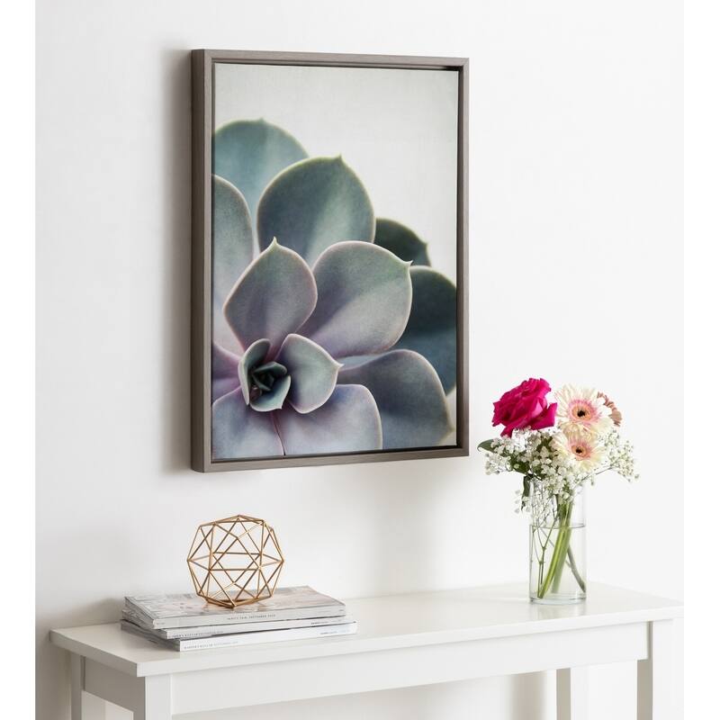 Sylvie Succulent Gold Framed Canvas Wall Art by F2 Images