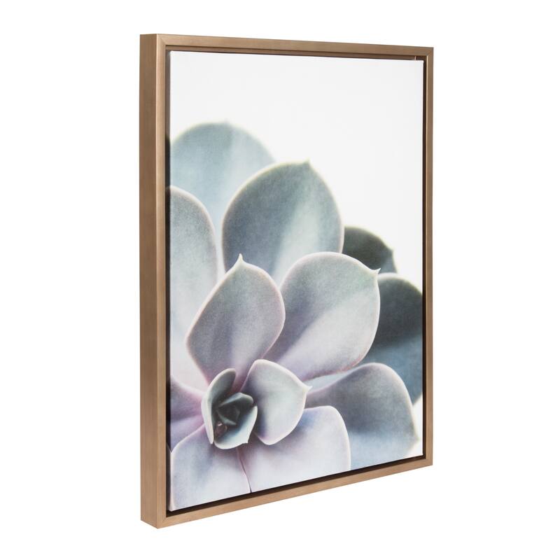 Sylvie Succulent Gold Framed Canvas Wall Art by F2 Images