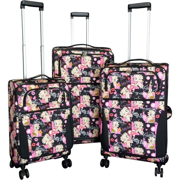 betty boop hard shell luggage