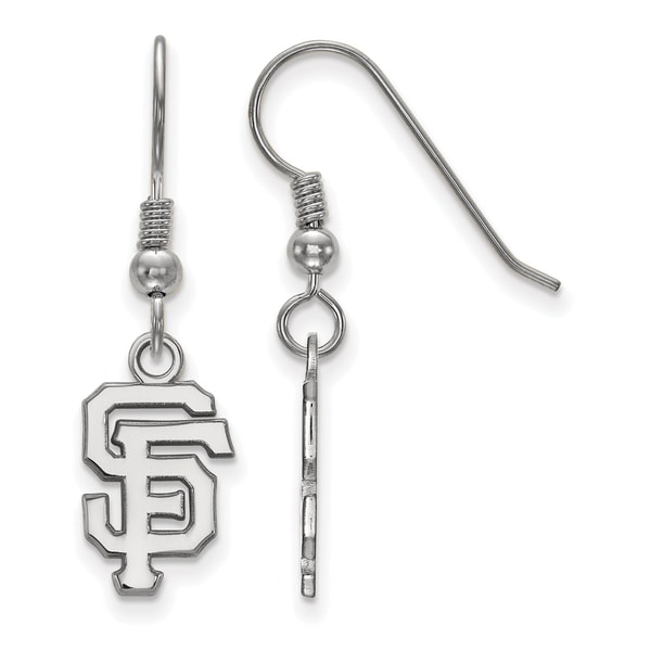 Sterling Silver San Francisco Giants Small Dangle Earring Wire Sterling Silver San Francisco Giants Small Dangle Earring Wire