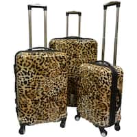 Karriage-Mate Leopard Hardside Spinner Luggage (Set of 3) - 28" 24" 20"