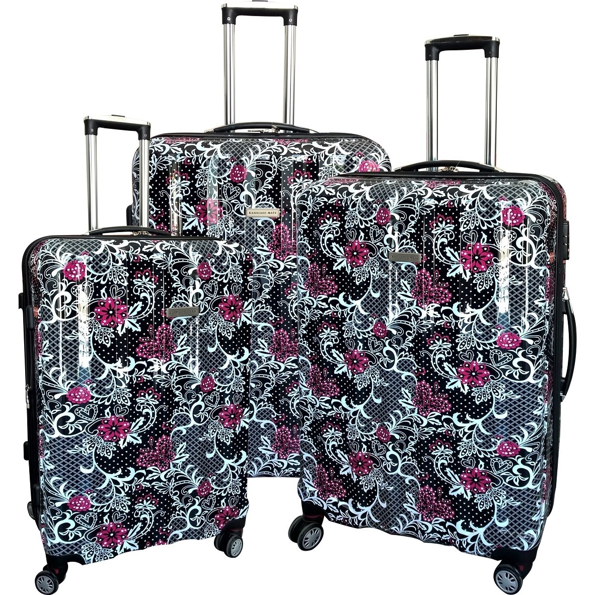 floral suitcase set