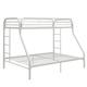 preview thumbnail 3 of 2, Acme Furniture Tritan White Metal Twin XL Over Queen Bunk Bed