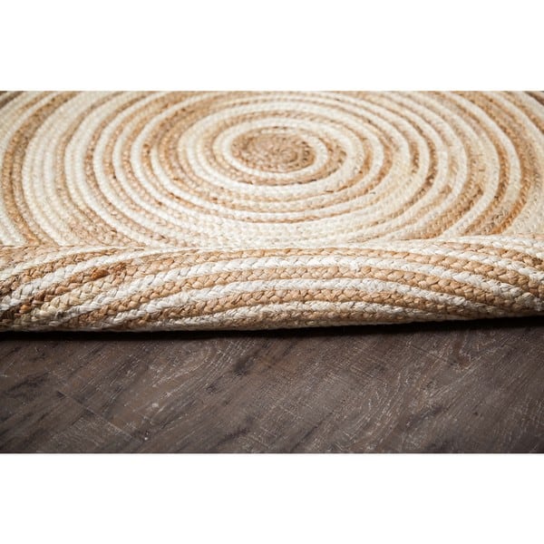 Jani Nova Natural Ivory Round Jute Rug 8 Jani Nova Natural Ivory Round Jute