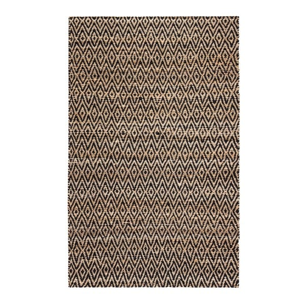 Jani Para Black/Natural Jute and Cotton Rug - 8' x 10'