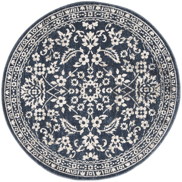 Shop Safavieh Carolina Blue Area Rug 5' Round Free Shipping Today