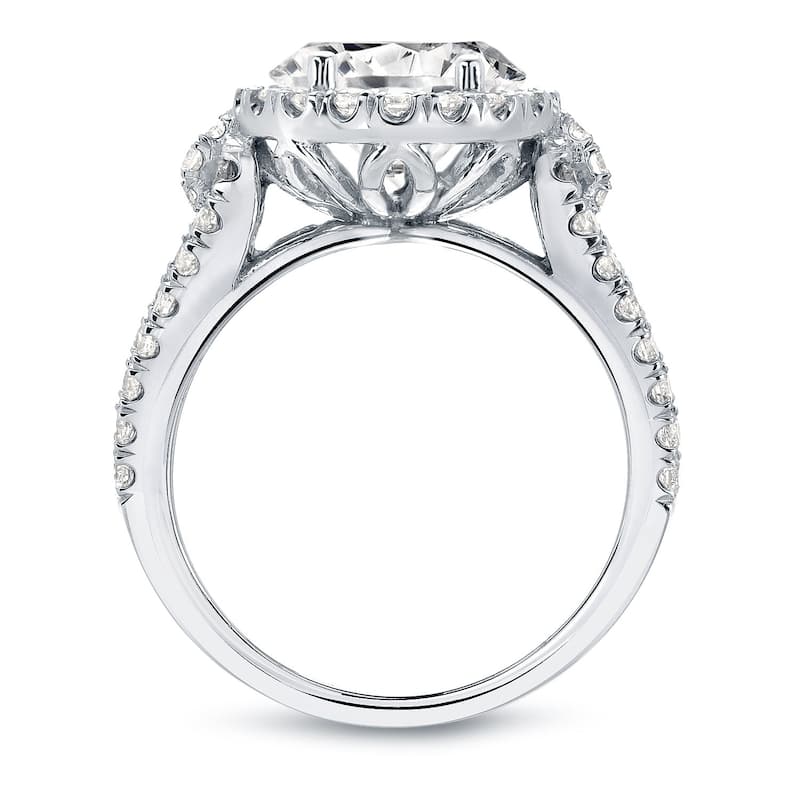 Auriya Round 2 1/3ctw Halo Diamond Engagement Ring 14k Gold (J-K, I1-I2)