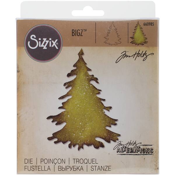 Sizzix Bigz Die By Tim Holtz 5.5X6-Evergreen - Bed Bath & Beyond -  15200281