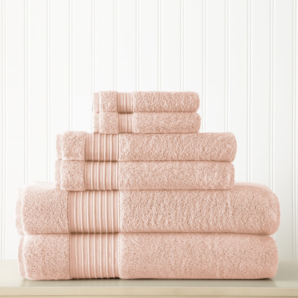 Modern Threads 6-Piece Yarn Dyed Oxford Towel Set - On Sale - Bed Bath &  Beyond - 14585485