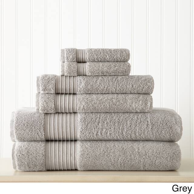 Modern Threads 700GSM 100% Turkish Cotton 6-piece Towel Set - Grey