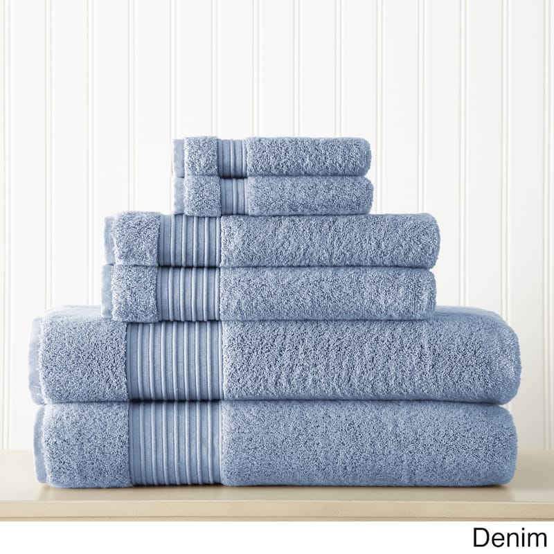 Modern Threads 700GSM 100% Turkish Cotton 6-piece Towel Set - Denim