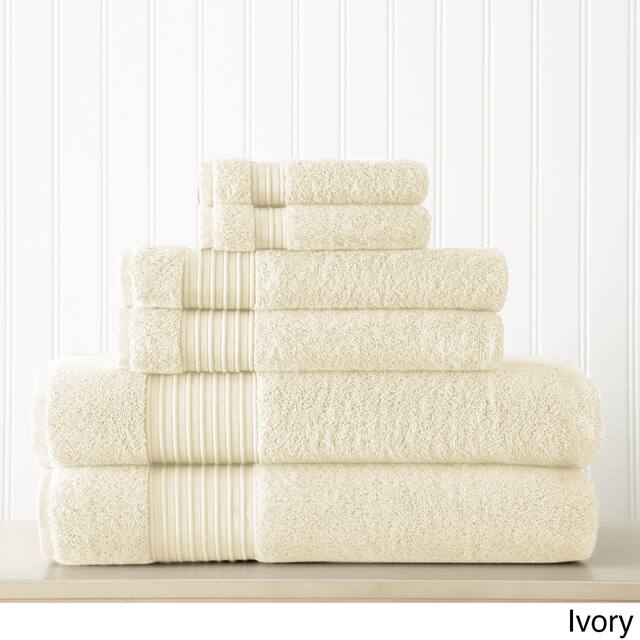 Modern Threads 700GSM 100% Turkish Cotton 6-piece Towel Set - Ivory
