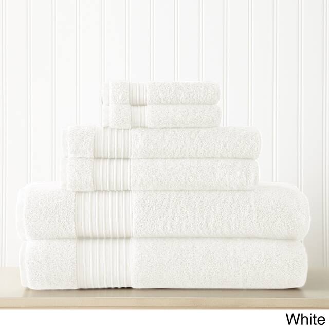 Modern Threads 700GSM 100% Turkish Cotton 6-piece Towel Set - White