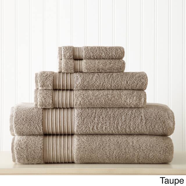 Modern Threads 700GSM 100% Turkish Cotton 6-piece Towel Set - Taupe