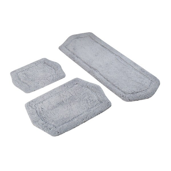 Paradise Memory Foam 3-piece Bath Mat Set - includes BONUS step out mat