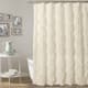 Lush Decor Ruffle Diamond Shower Curtain - Ivory