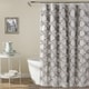 preview thumbnail 10 of 14, Lush Decor Ruffle Diamond Shower Curtain Gray