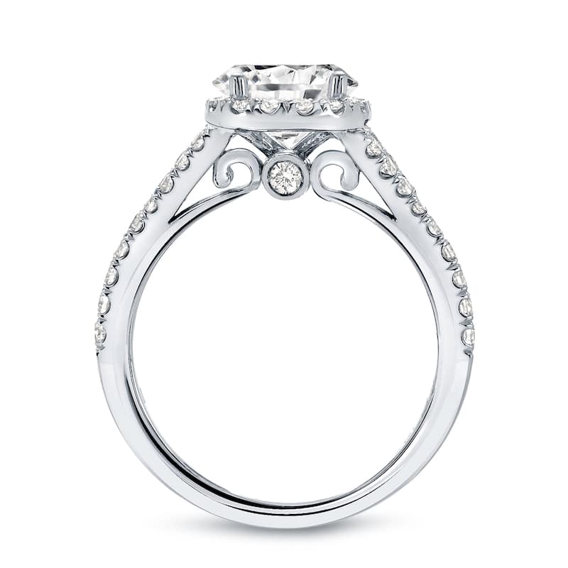 Auriya 1 1/2ctw Round Halo Diamond Engagement Ring 14k Gold