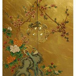 Handmade Gold Leaf Lacquer Cabinet (China)