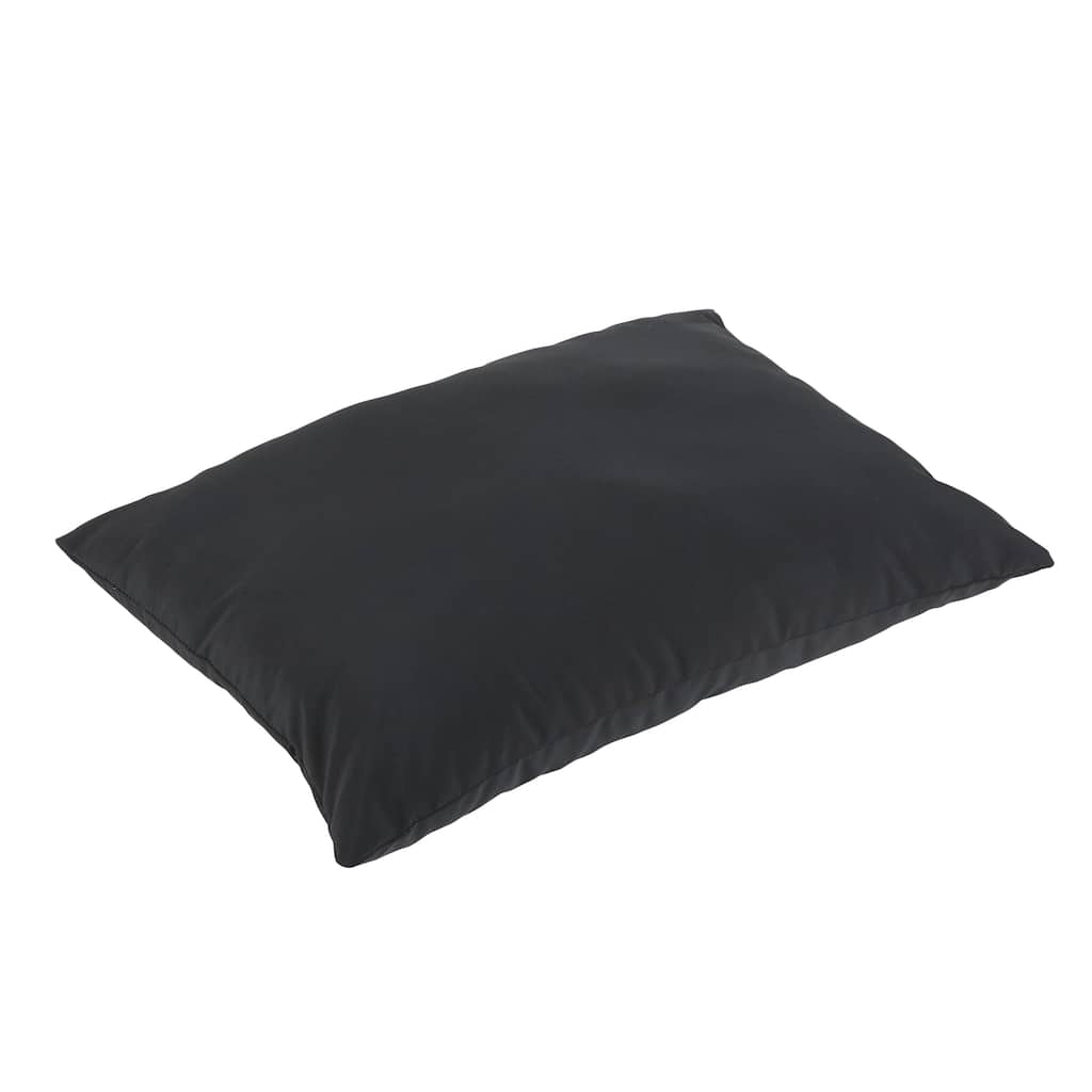 Shiel Sunbrella Black Indoor/ Outdoor 26 x 35 Inch Knife Edge Floor Pillow